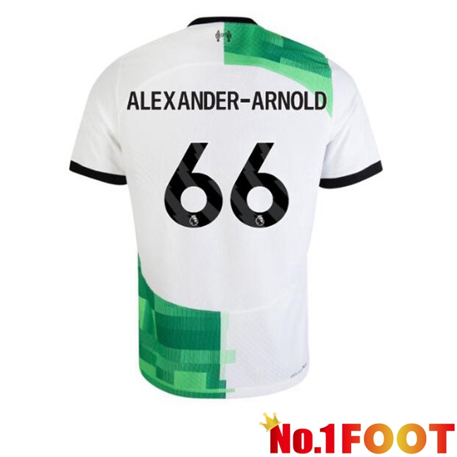 FC Liverpool (ALEXANDER-ARNOLD 66) Football Jersey Away White Green 2023/2024