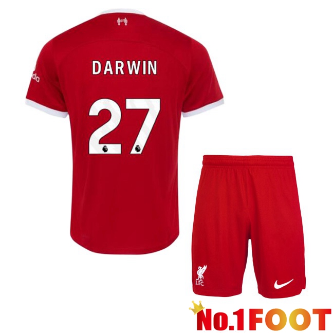 FC Liverpool (DARWIN 27) Kids Football Jersey Home Red 2023/2024