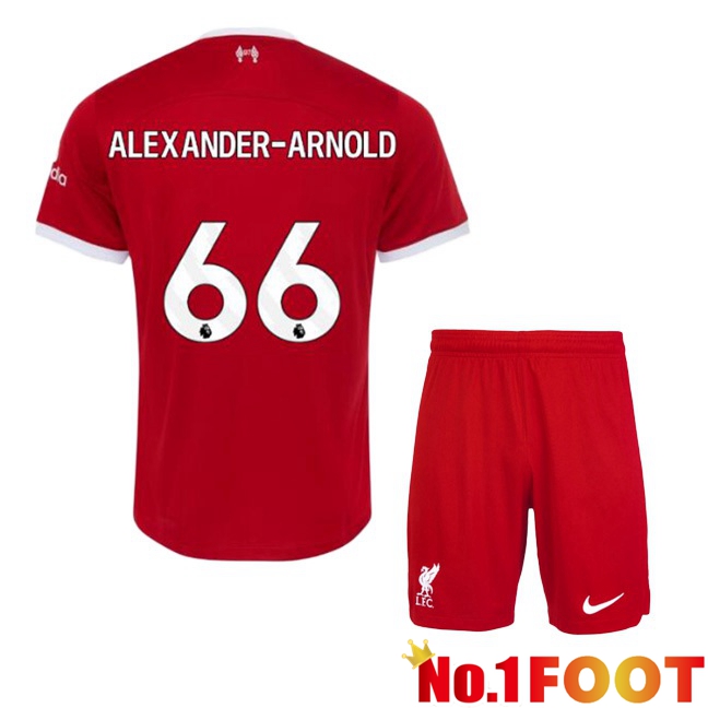 FC Liverpool (ALEXANDER-ARNOLD 66) Kids Football Jersey Home Red 2023/2024