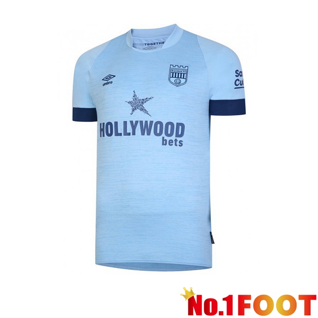 Brentford FC Football Jersey Away Blue 2023/2024