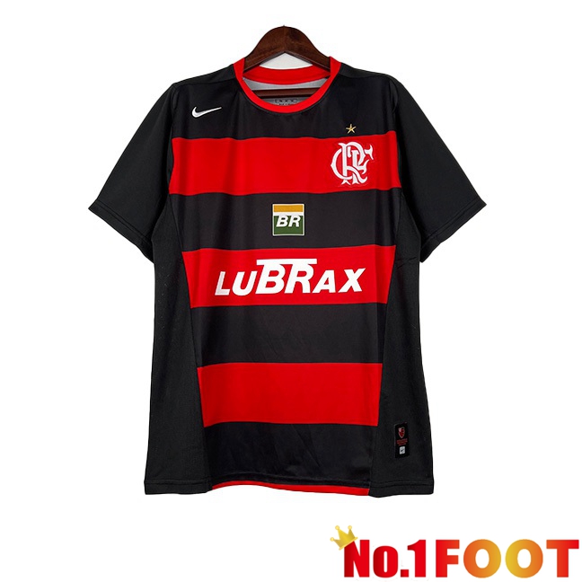 Flamengo Retro Football Jersey Home Red 2002