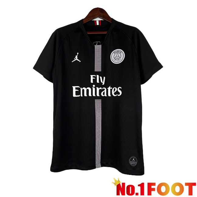 Paris PSG Retro Football Jersey Third Black 2018-2019