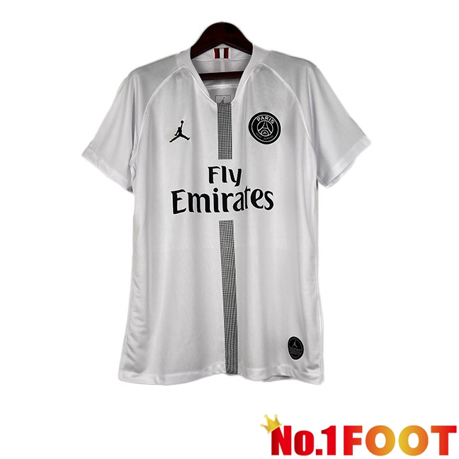 Paris PSG Retro Football Jersey Away White 2018-2019