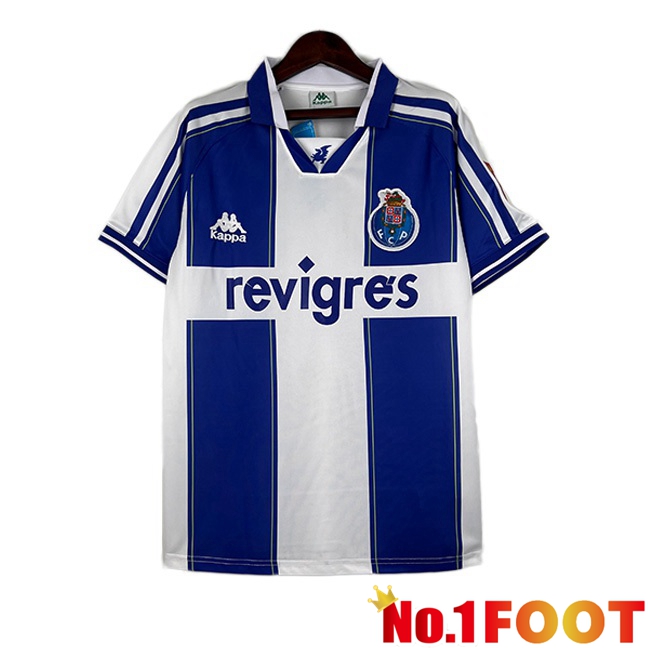 FC Porto Retro Football Jersey Home Blue White 1998-1999