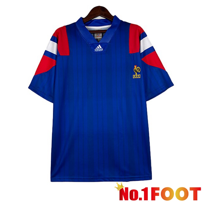 France Retro Football Jersey Home Blue 1992-1994