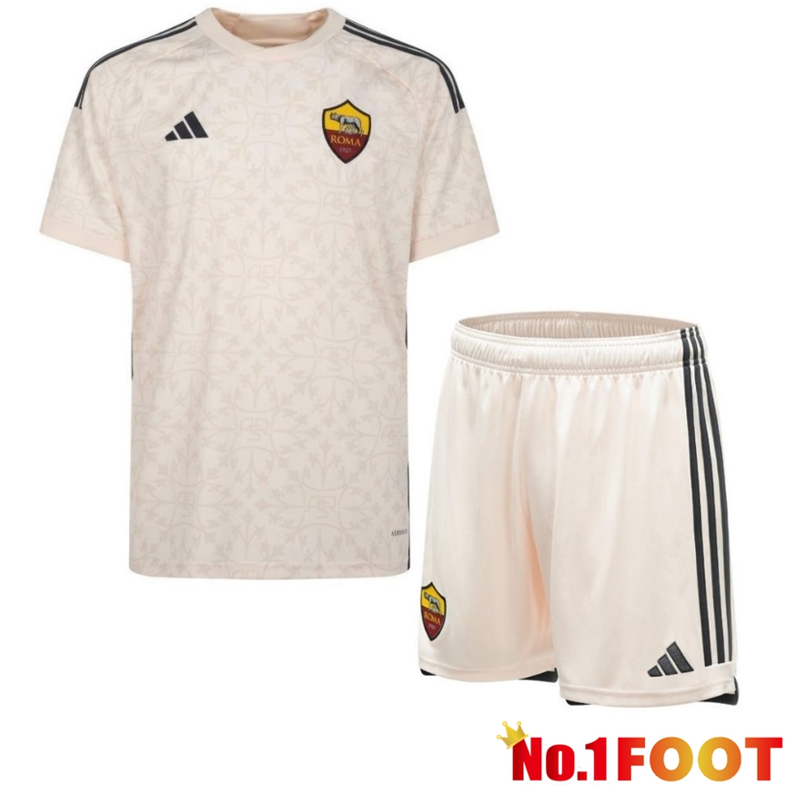 AS Roma Soccer Jersey Away + Shorts 2023/2024