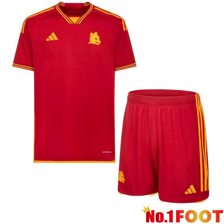 AS Roma Soccer Jersey Home + Shorts 2023/2024 - Click Image to Close