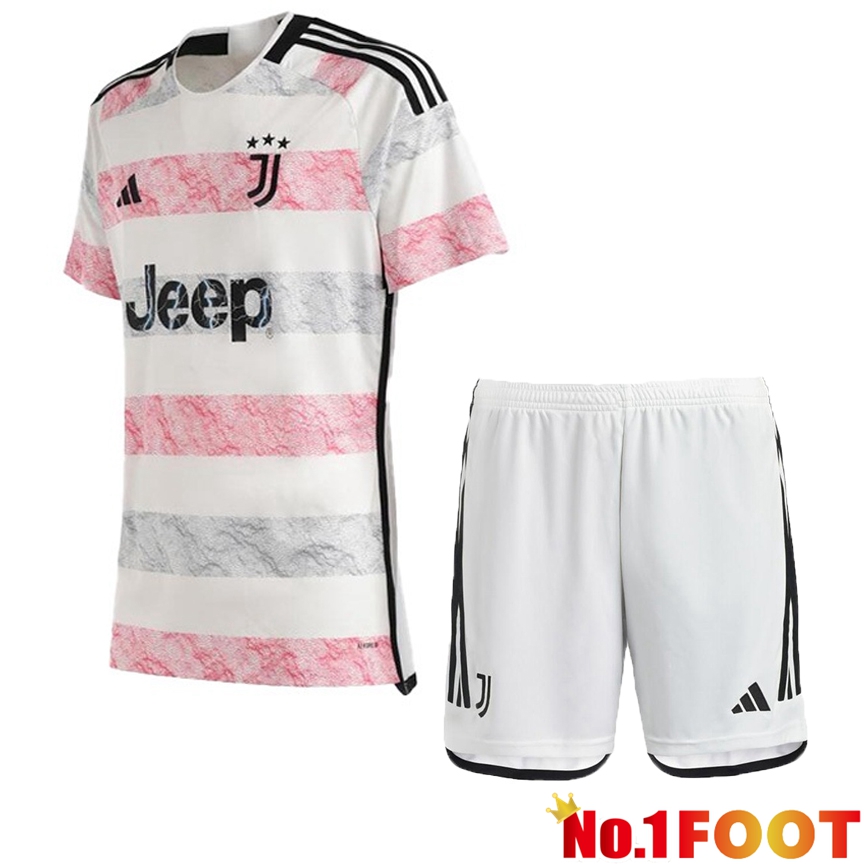 Juventus Soccer Jersey Away + Shorts 2023/2024 - Click Image to Close