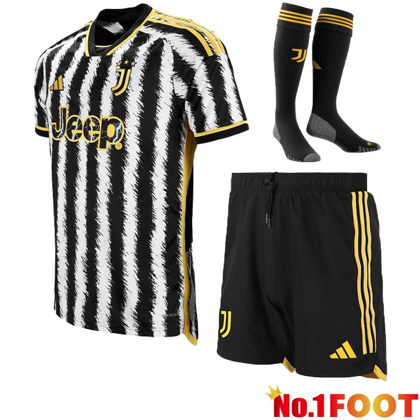 Juventus Soccer Jersey Home (Shorts + Sock) 2023/2024 - Click Image to Close