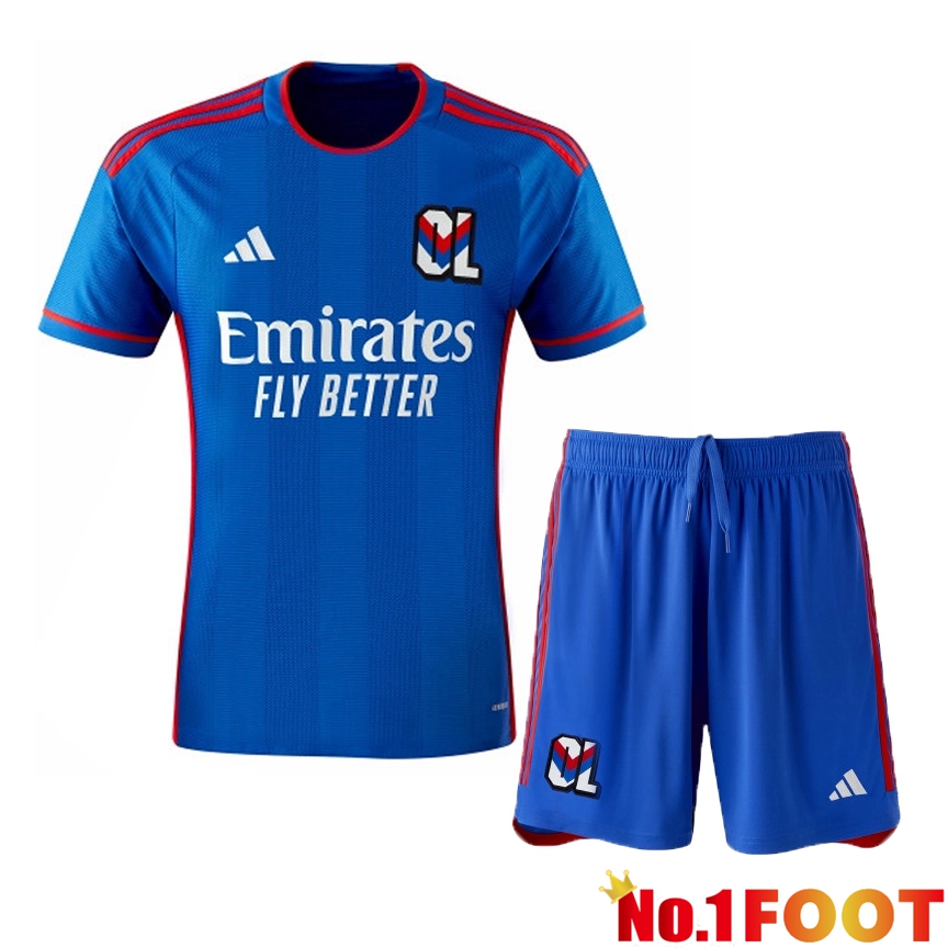 Lyon OL Soccer Jersey Away + Shorts 2023/2024