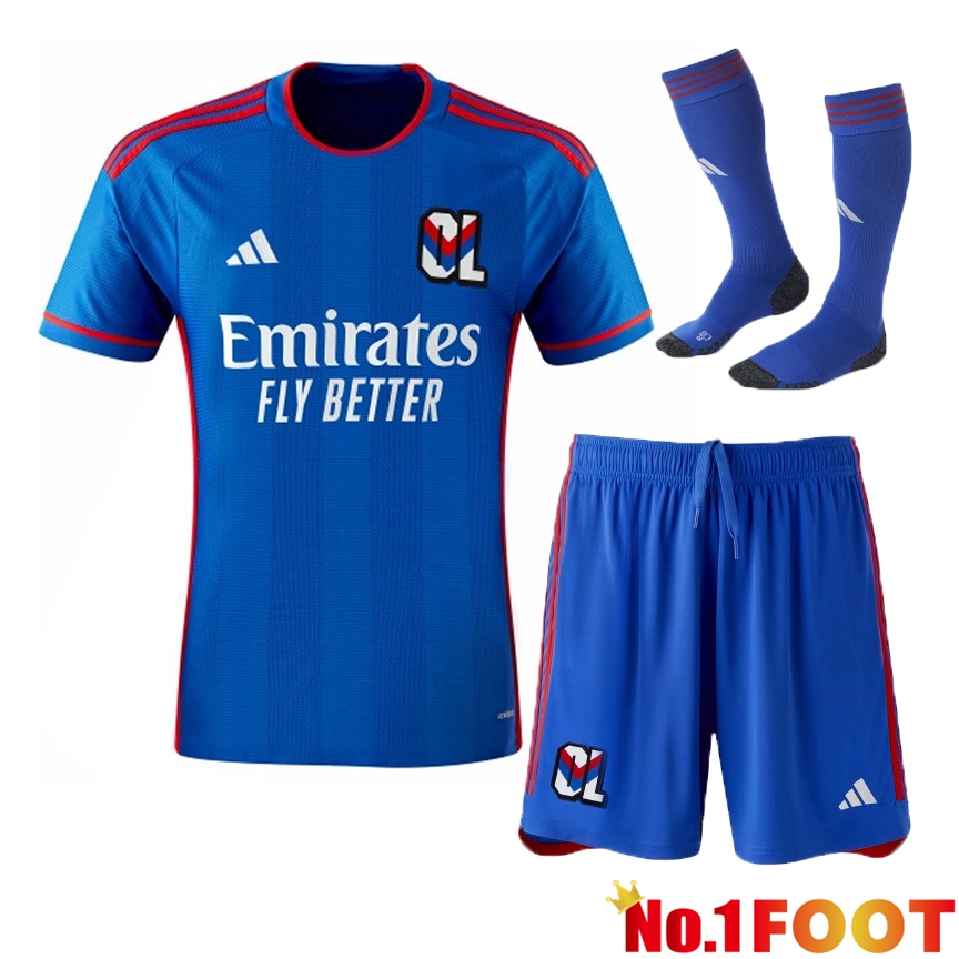 Lyon OL Soccer Jersey Away (Shorts + Sock) 2023/2024