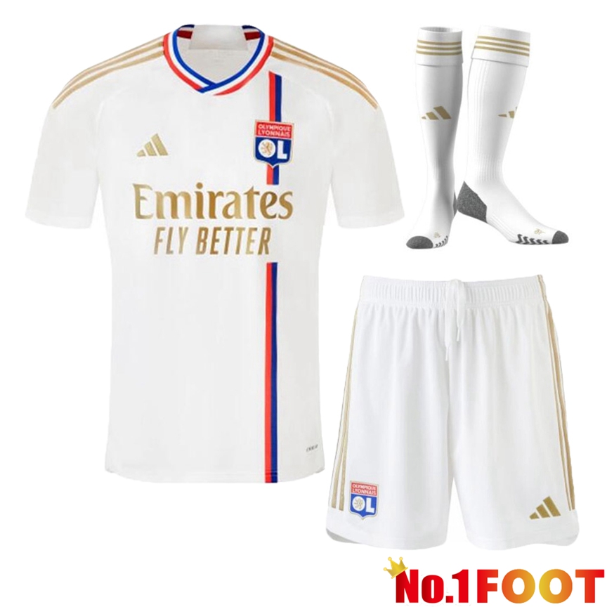 Lyon OL Soccer Jersey Home (Shorts + Sock) 2023/2024