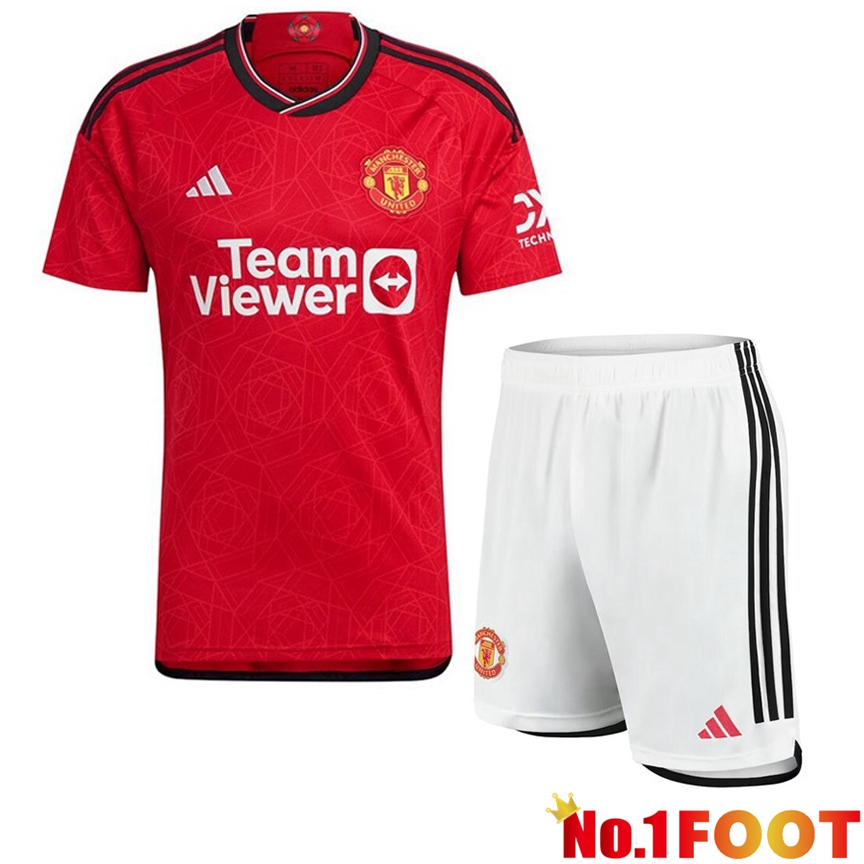 Manchester United Soccer Jersey Home + Shorts 2023/2024