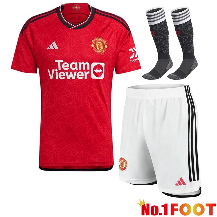 Manchester United Soccer Jersey Home (Shorts + Sock) 2023/2024