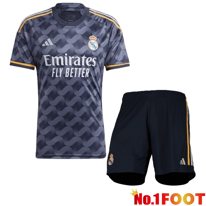 Real Madrid Soccer Jersey Away + Shorts 2023/2024