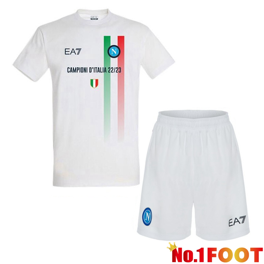 SSC Napoli Soccer Jersey Away + Shorts 2023/2024