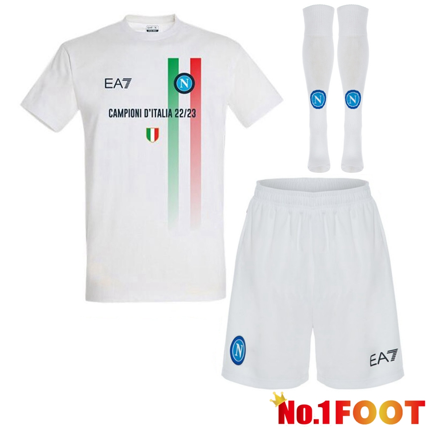 SSC Napoli Soccer Jersey Away (Shorts + Sock) 2023/2024