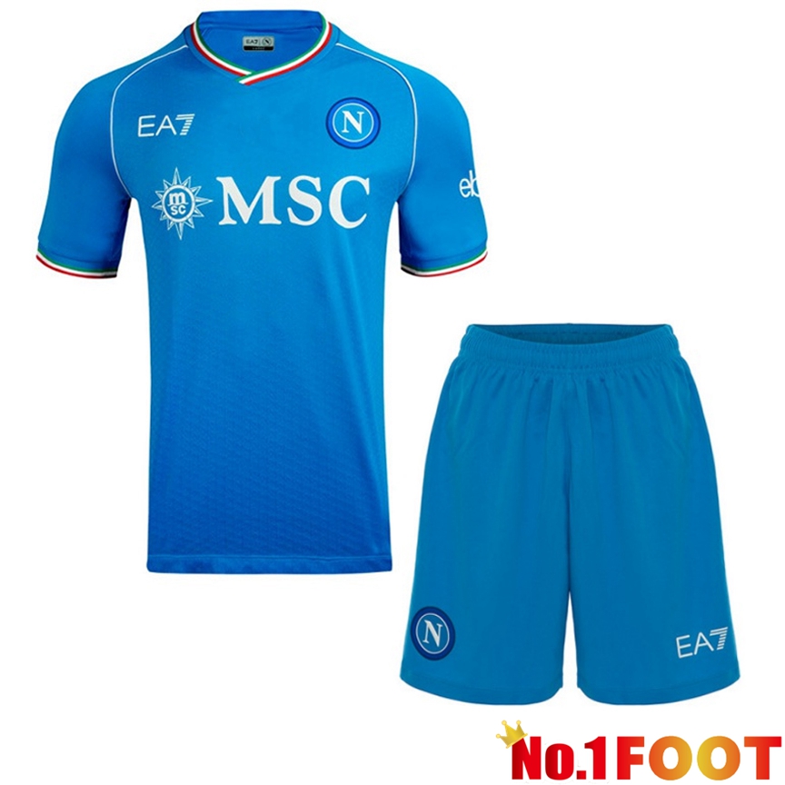 SSC Napoli Soccer Jersey Home + Shorts 2023/2024