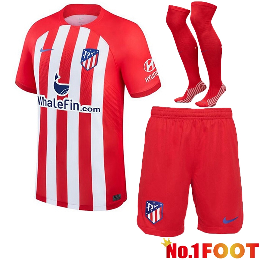 Atletico Madrid Soccer Jersey Home (Shorts + Sock) 2023/2024