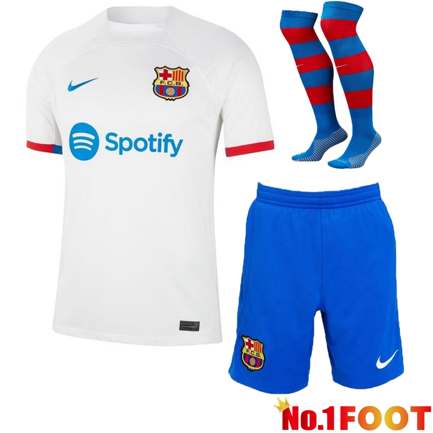 FC Barcelona Soccer Jersey Away (Shorts + Sock) 2023/2024