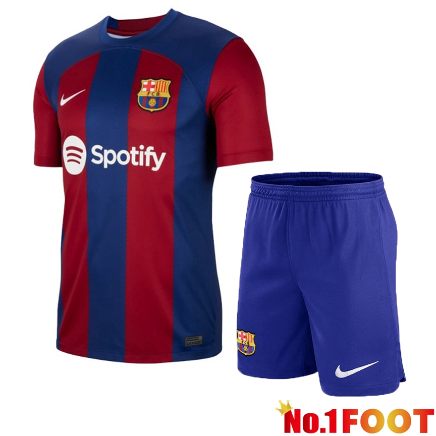 FC Barcelona Soccer Jersey Home + Shorts 2023/2024