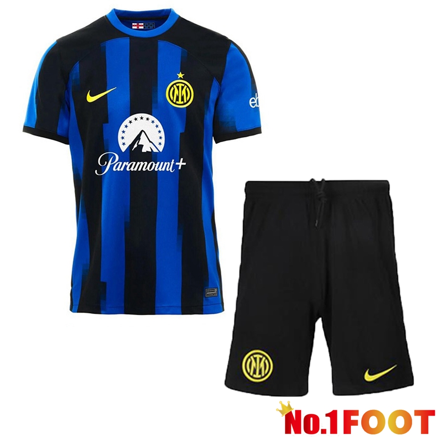 Inter Milan Soccer Jersey Home + Shorts 2023/2024