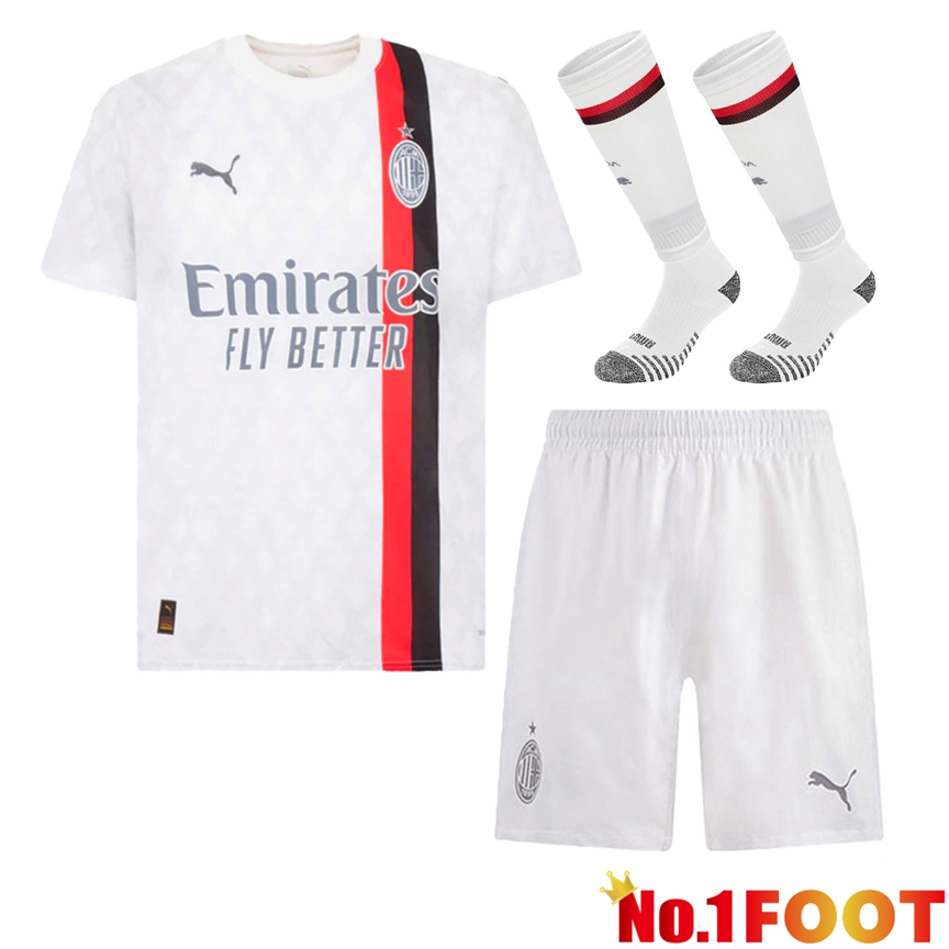 AC Milan Soccer Jersey Away (Shorts + Sock) 2023/2024 - Click Image to Close