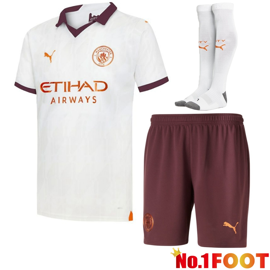 Manchester City Soccer Jersey Away (Shorts + Sock) 2023/2024