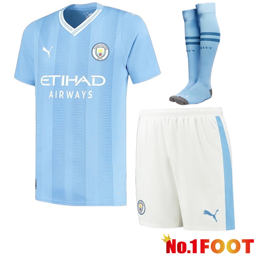 Manchester City Soccer Jersey Home (Shorts + Sock) 2023/2024