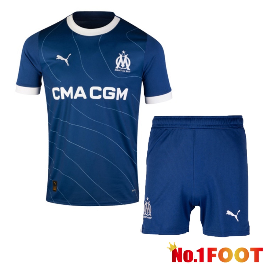 Marseille OM Soccer Jersey Away + Shorts 2023/2024