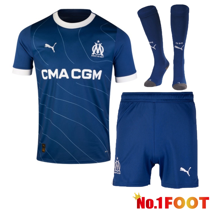 Marseille OM Soccer Jersey Away (Shorts + Sock) 2023/2024