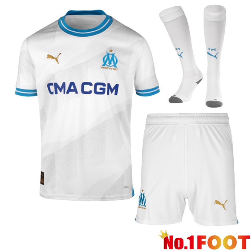 Marseille OM Soccer Jersey Home (Shorts + Sock) 2023/2024