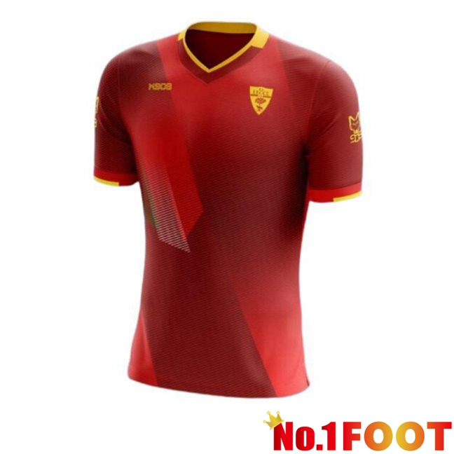 Lecce Third Football Jersey Red 2023/2024 - Click Image to Close