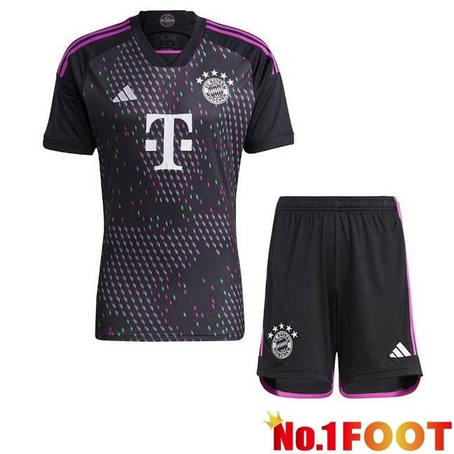 Bayern Munich Kids Away Football Jersey Black 2023/2024