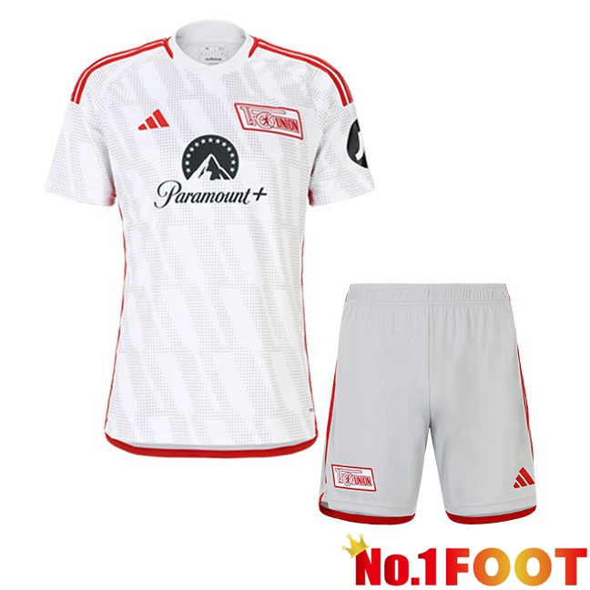 FC Union Berlin Kids Away Football Jersey White 2023/2024