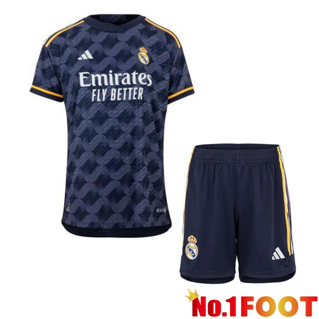 Real Madrid Kids Away Football Jersey Blue Royal 2023/2024