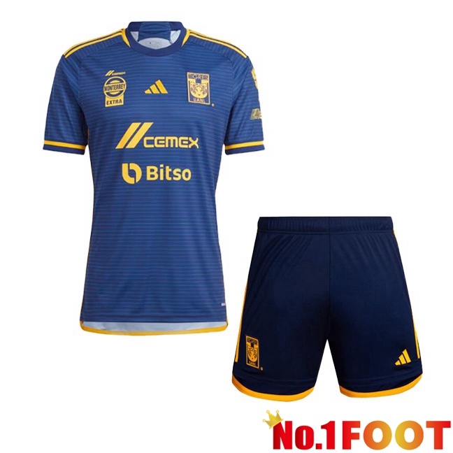 Tigres UANL Kids Away Football Jersey Blue 2023/2024