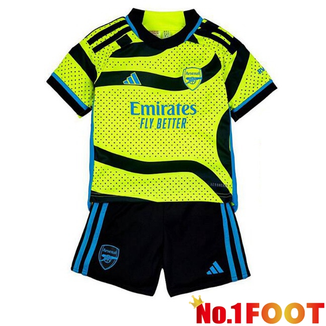 Arsenal Kids Away Football Jersey Green 2023/2024