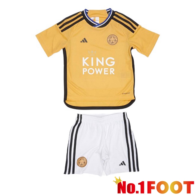 Leicester City Kids Third Football Jersey Yellow 2023/2024