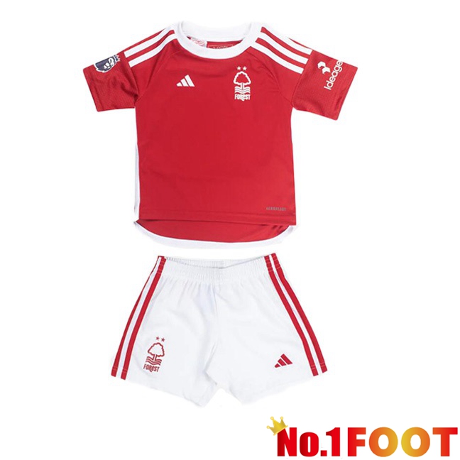 Nottingham Forest Kids Home Football Jersey Red 2023/2024