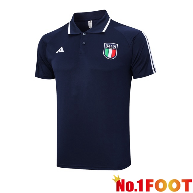 Italy Soccer Polo Blue Royal 2023/2024