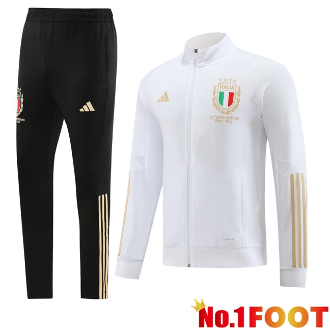 Italy Training Tracksuit Suit - Jacket White 2023/2024