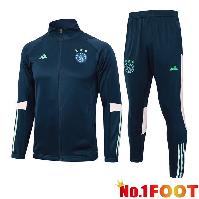 AFC Ajax Training Tracksuit Suit - Jacket Blue Royal 2023/2024