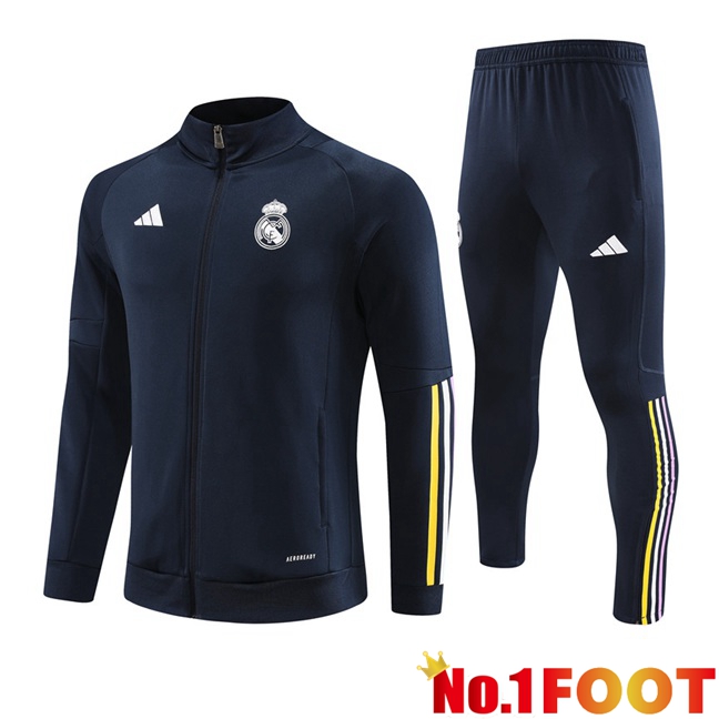 Real Madrid Training Tracksuit Suit - Jacket Blue Royal 2023/2024