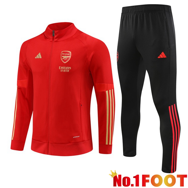 Arsenal Training Tracksuit Suit - Jacket Red 2023/2024