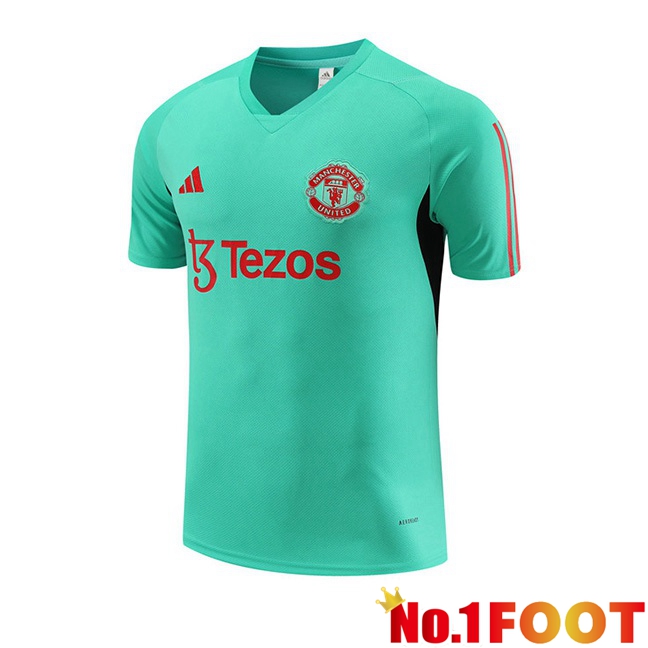 Manchester United Training T Shirt Green 2023/2024