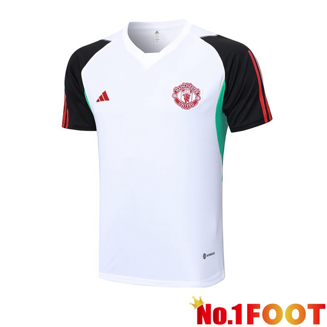 Manchester United Training T Shirt White 2023/2024