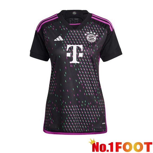 Bayern Munich Womens Away Football Jersey Black 2023/2024