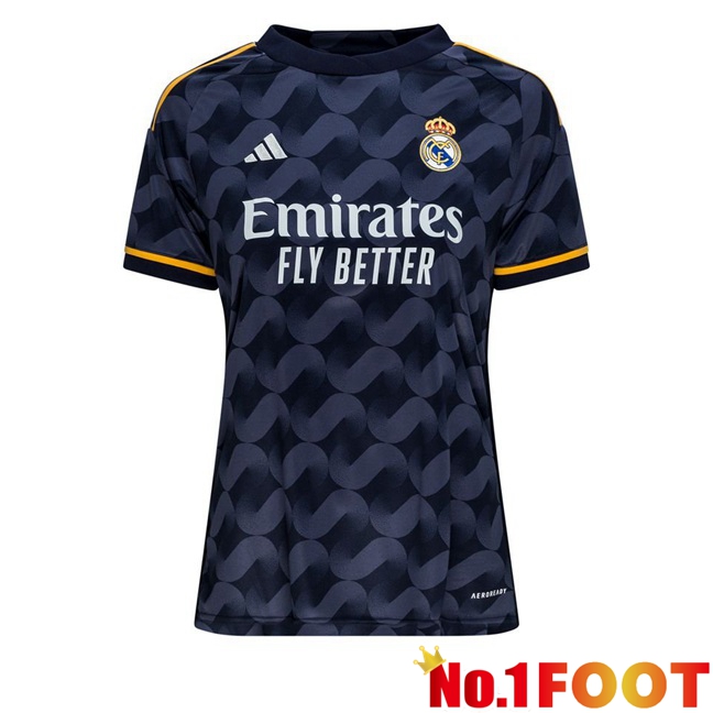 Real Madrid Womens Away Football Jersey Blue Royal 2023/2024