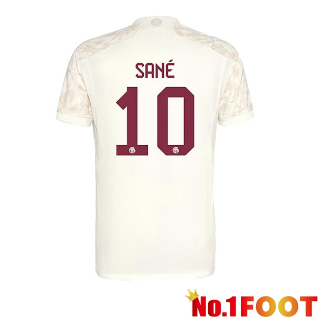 Bayern Munich (Sané 10) Third Football Jersey Yellow 2023/2024